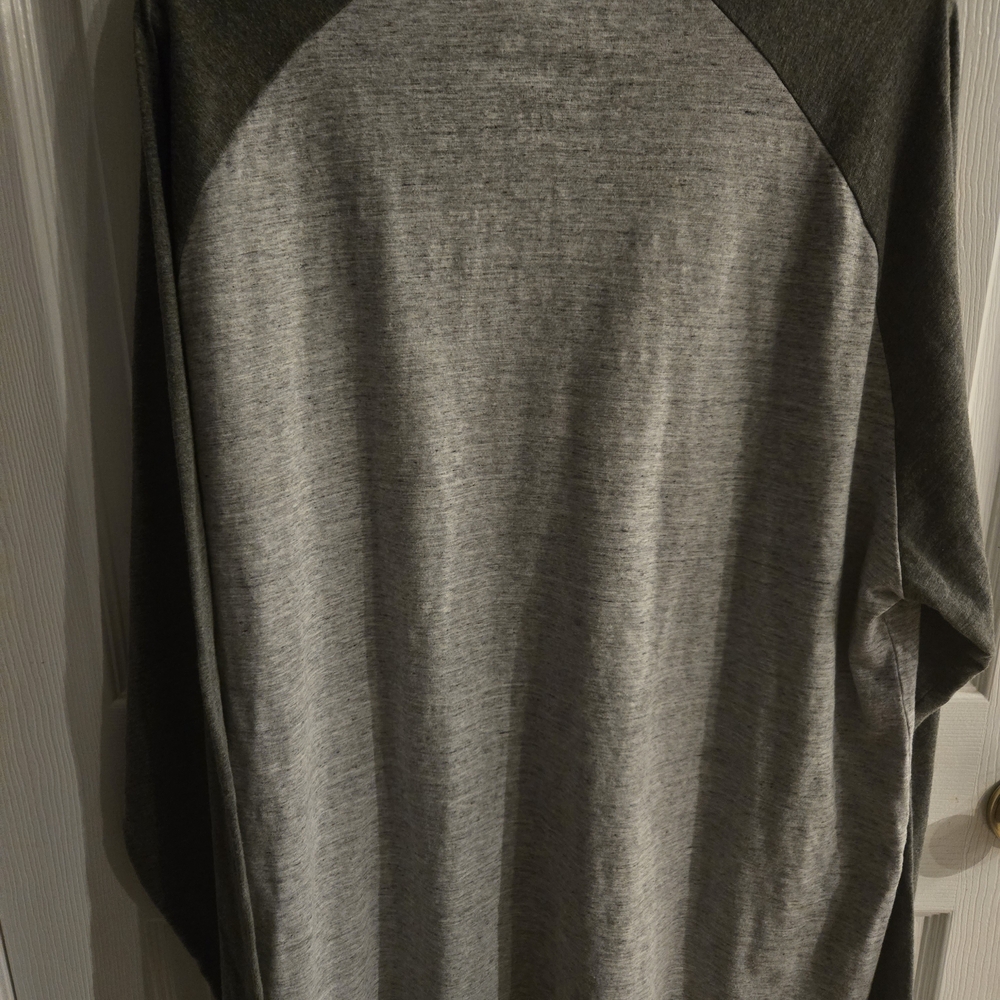 NFL Baltimore Ravens Team Apparel Gray Henley Shirt XXL - Picture 6 of 7